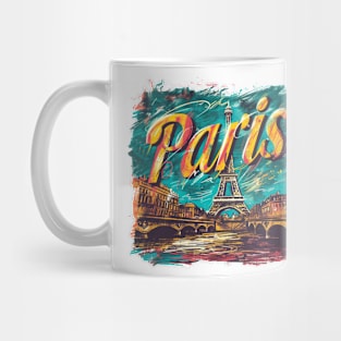 Paris Retro France t-shirt Mug